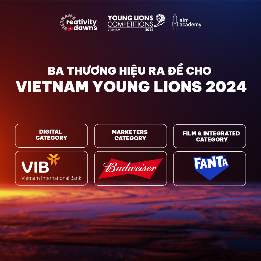 VIB, Budweiser, Fanta là ba đơn vị ra đề của Vietnam Young Lions 2024